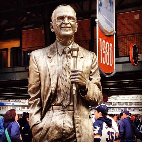 Ernie Harwell Statue at Comerica Park, Detroit, MI | Detroit, Tigers ...