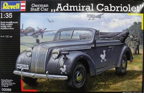 Revell Military 1 35th Scale German Opel Cabrio Staff Car Admiral