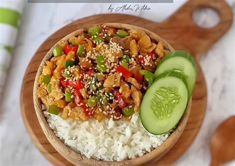 Resep Rice Bowl Tahu Telur Oleh Vey Alodias Kitchen Cookpad