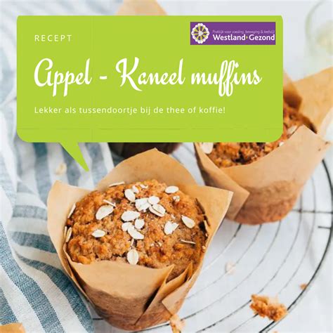 Appel Kaneel Muffins Westland Gezond