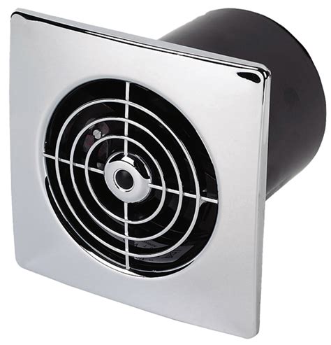 Manrose Lp Stc Chrome Lo Profile Extractor Fan Timer Chrome