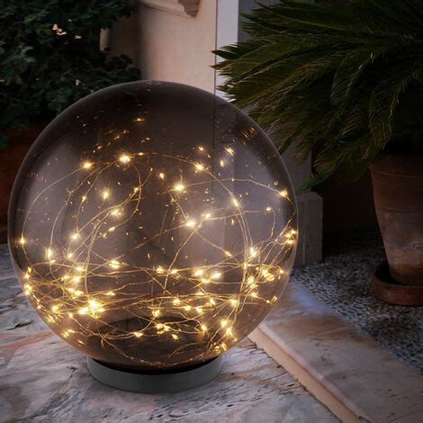 Lampada Da Giardino A Luce Solare Luce A Sfera Fumo Led Per Esterni