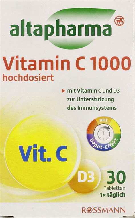 Altapharma Tabletki Witamina C 1000 D3 Suplement Diety 30 Szt