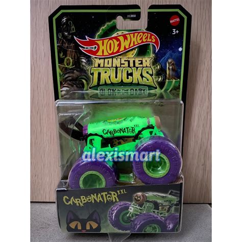 Hot Wheels Monster Trucks Glow In The Dark Carbonator XXL 64th Scale