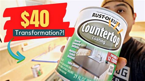 Paint Laminate Countertops Rustoleum Countertop Coating Youtube