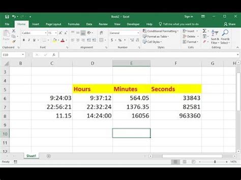 MS Excel How To Convert Time Into Hours Minutes Seconds YouTube