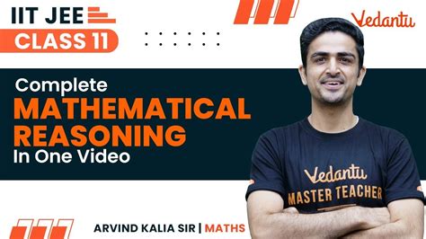 Mathematical Reasoning Class 11 One Shot JEE 2024 IIT JEE