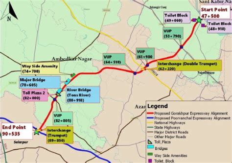 Gorakhpur Siliguri Expressway Route Map