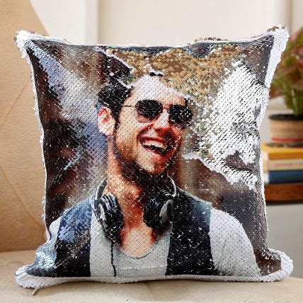 Online Personalised Blingy Sequin Cushion Gift Delivery In Philippines