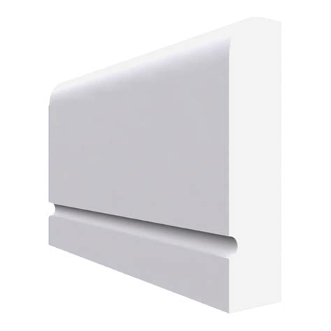 Square Edge C Grooved Mdf Dado Rail White Primed 4200mm X 70mm X 25mm