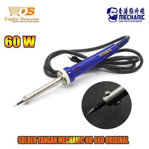 Jual Solder Tangan MECHANIC HK 660 Solder Listrik 60W Soldering Iron