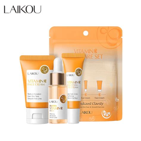 Pcs Set Laikou Vitamin C K Golden Sakura Skin Care Sets Face Cream