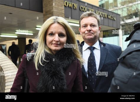 Conservative Mp Craig Mackinlay With His Wife Kati Outside Londons Southwark Crown Court After