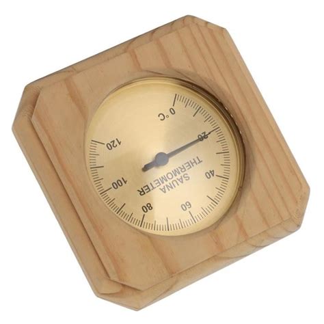 KEENSO thermomètre Celsius de sauna Thermomètre de Sauna en Bois Mesure