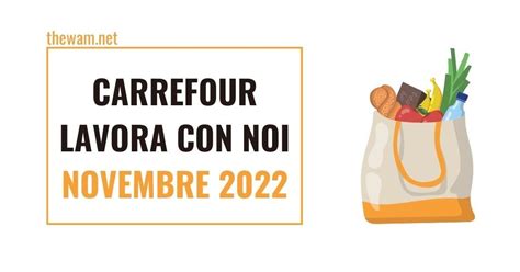 Carrefour Lavora Con Noi Posizioni Aperte A Novembre 2022