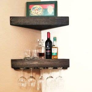 Deep Rustic Wooden Corner Shelves Corner Floating Shelves Floating