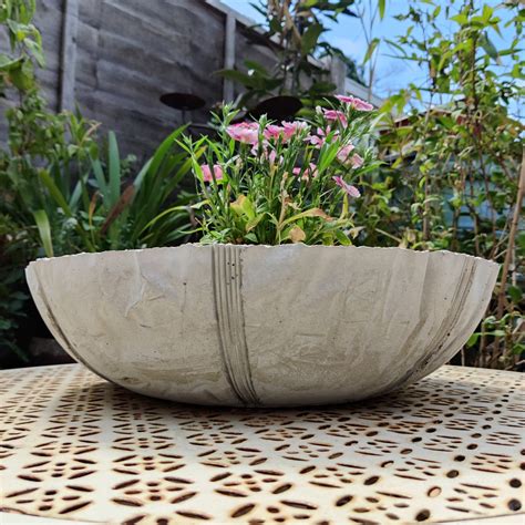 Handmade Extra Large Concrete Bowl Cement Planter Bowl Etsy