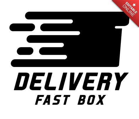 Delivery Service Logo Design Template Black Free Design Template