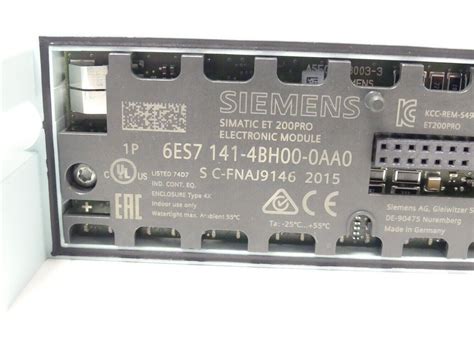 Siemens Simatic ET 200 Pro 6ES7141 4BH00 0AA0 E Stand 1 SN C FNAJ9146