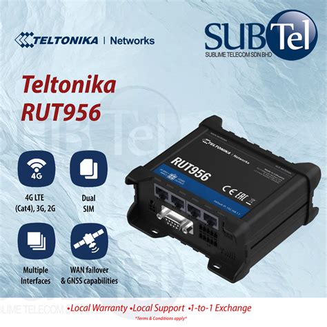 Teltonika Rut Industrial Cellular Router Lte Router G G G With