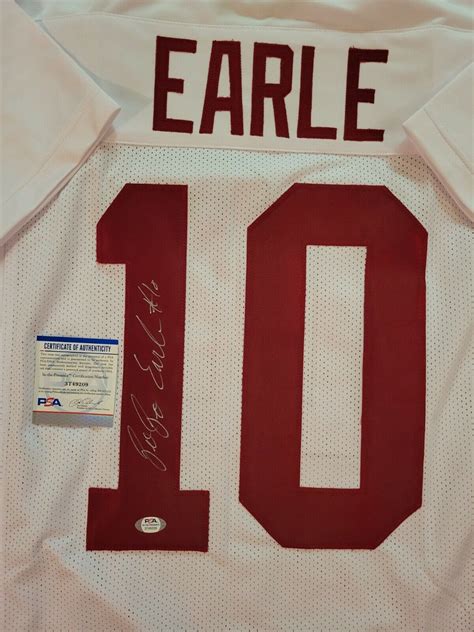 Jojo Earle Autographed Signed Autograph Alabama Custom White Jersey W Psa