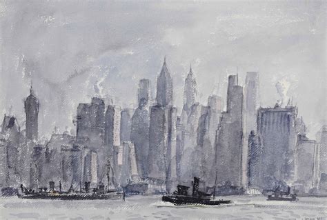 Reginald Marsh (American, 1898-1954) , Manhattan Skyline | Christie's