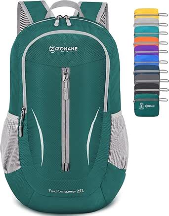 ZOMAKE Foldable Backpack 25L Lightweight Folding Backpacks Packable