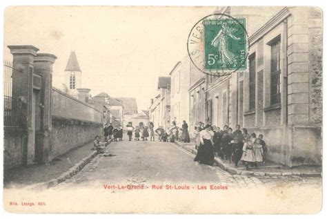 Cartes Postales Anciennes De Vert Le Grand Mairie De Vert Le Grand