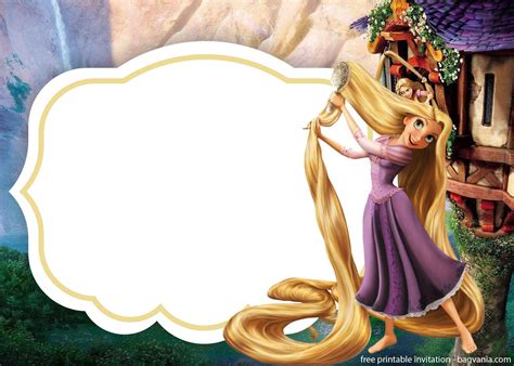 Descargar Rapunzel Invitations Template Gratis Invitaciones De