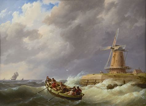 Johannes Hermanus Koekkoek Paintings Prev For Sale A Rowing Boat