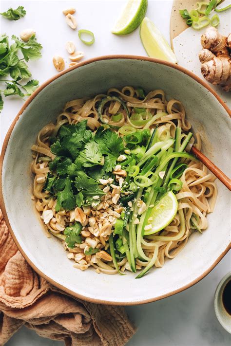 Creamy Sesame Noodle Salad 30 Minutes Minimalist Baker Recipes