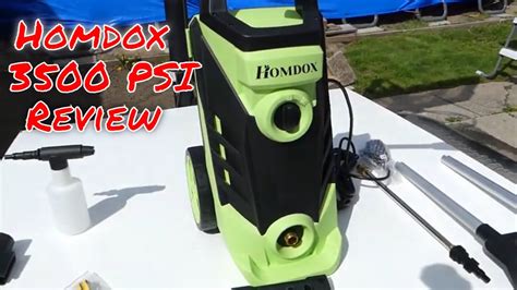 Homdox Psi Pressure Washer Review The Green Generic Power Washer