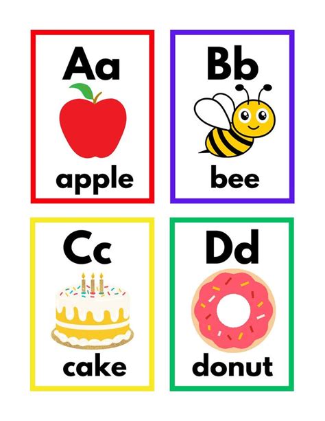 Printable Alphabet A To Z Flashcards Early Learning Alphabet Activity