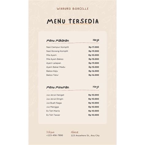 Jual Jasa Desain Daftar Menu Makanan Dan Minuman Shopee Indonesia