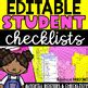 Editable Grade Sheets And Checklists For Teachers By Monica Parsons