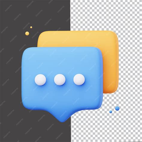 Premium PSD | 3d chat