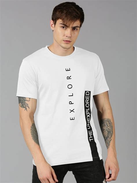 Urgear Printed Men Round Neck White T Shirt At Rs 229 00 P N Road