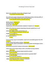 Microbiology Final Exam Study Guide Docx Microbiology Final Exam