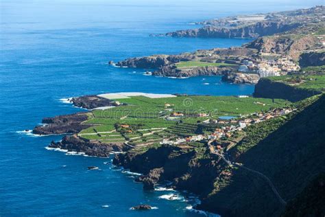 Linha Costeira De Lado Do Norte Da Ilha De Tenerife Oceano