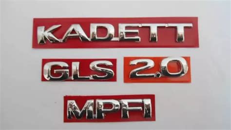 Emblemas Kadett Gls 2 0 Mpfi Chevrolet 96 Acima kit 4 Pçs MercadoLivre