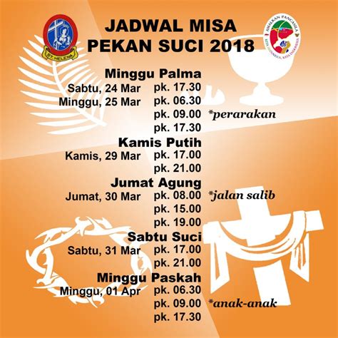 Jadwal Misa Pekan Suci Gereja St Helena Paroki Curug