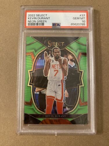 Select Kevin Durant Neon Green Prizm Concourse Psa