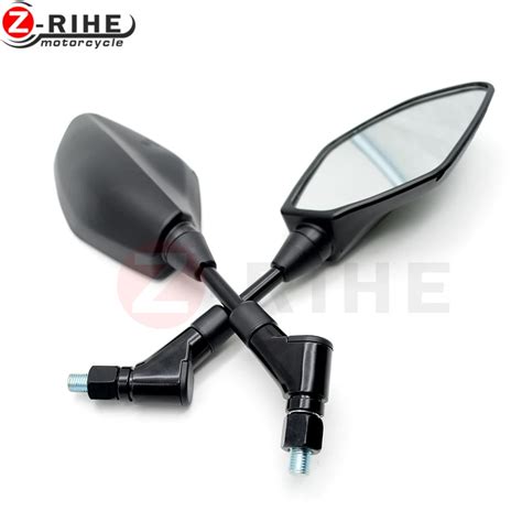 Mm Mm Thread Mirrors Motorcycle Rear View Mirror End Side Rearview