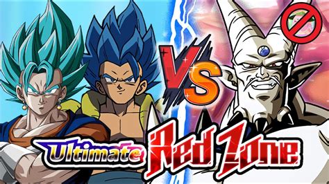 Eza Lr Vegito Blue And Gogeta Blue Vs Omega Red Zone No Items Dragon Ball Z Dokkan Battle Youtube