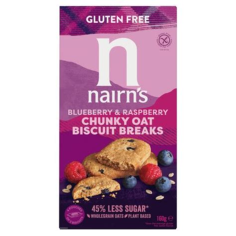 Nairn S Gluten Free Blueberry Raspberry Chunky Oats Biscuit Breaks G