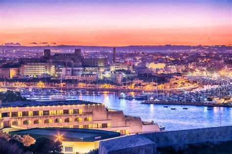 Malte Lil Gzira Et Le Port De Marsans Image Stock Image Du Ville