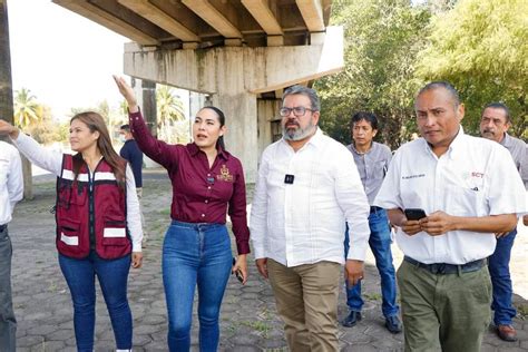 Gobernadora Indira Vizcaíno y titular de SICT realizan revisión de