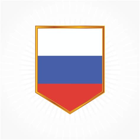 vetor de bandeira da Rússia moldura de escudo 3379111 Vetor no Vecteezy