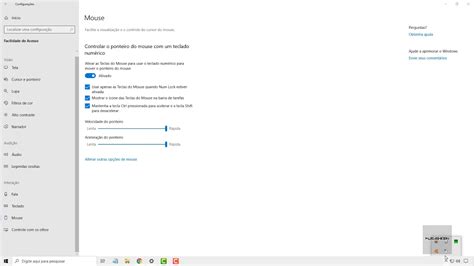 Painel De Configurações Do Windows 10 Facilidade De Acesso