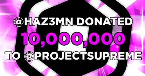 Pls Donate News On Twitter Pls Donate Youtuber Projectsupremee Has